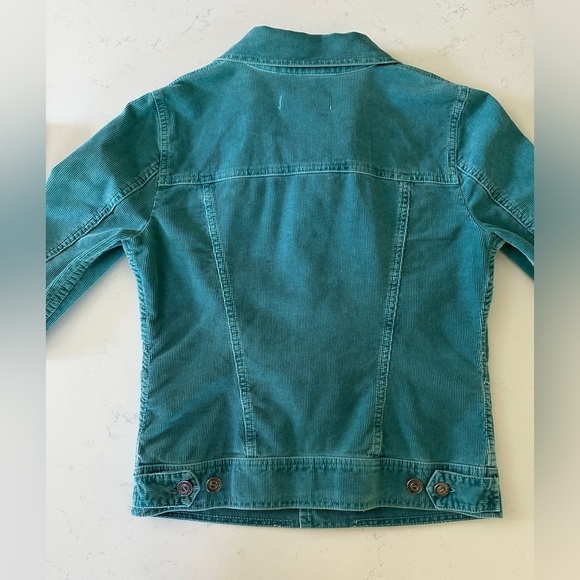 Juicy Couture Corduroy Jacket. Medium Trucker Style Y2K Green Blue - Picture 3 of 5